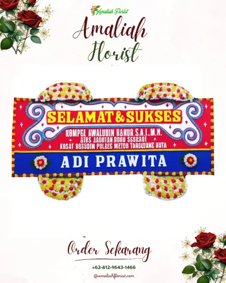 Papan Bunga Ucapan Selamat Way Lunik